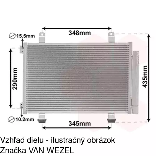 Chladiče klimatizácie 7406K8C1S /POLCAR/ - obr. 3