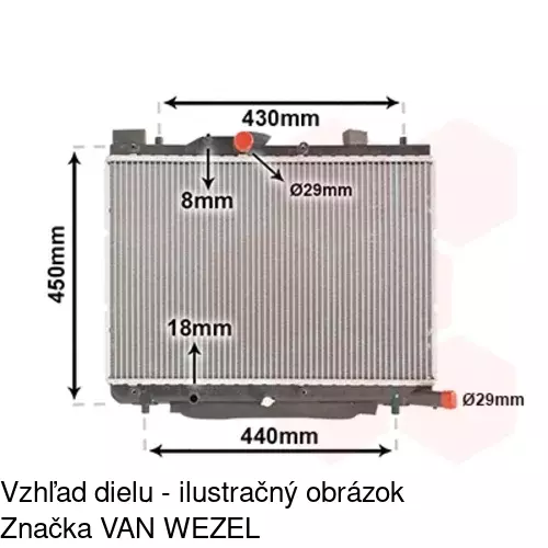 Chladiče vody 742308-3 /POLCAR/ - obr. 1