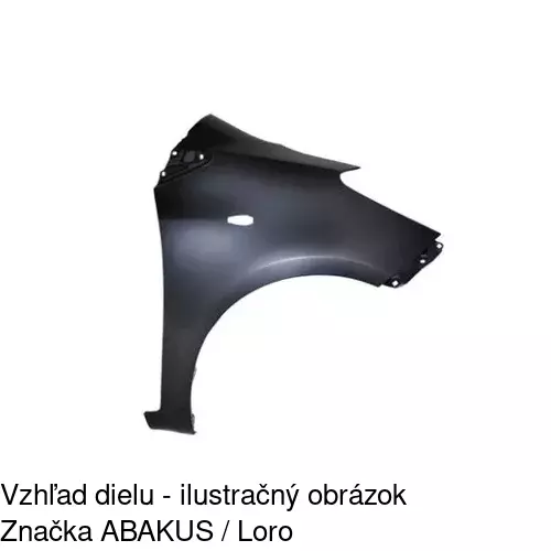 Podblatník (plast) POLCAR 8105FL-1