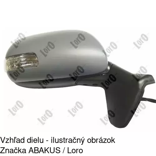 Vonkajšie zrkadlo 8116525S /POLCAR/ - obr. 4