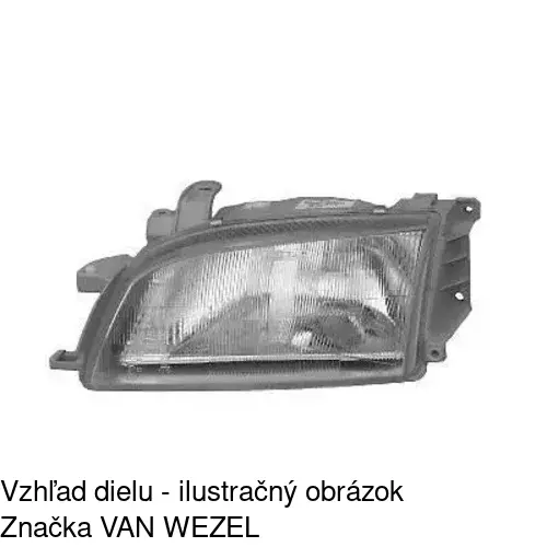 Hlavný reflektor 8122100E /POLCAR/ - obr. 3