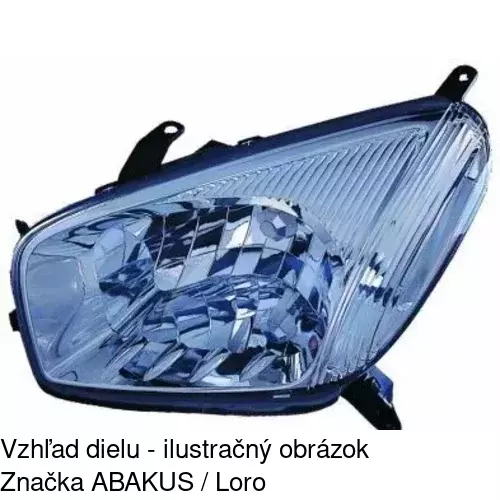 Hlavný reflektor 814609-E /POLCAR/ - obr. 1