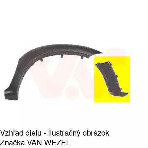 Lišta blatníka 819202-6 /POLCAR/ - obr. 1