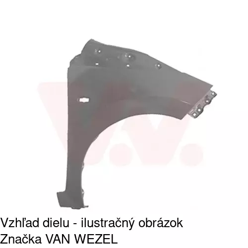 Predný blatník POLCAR 81A202