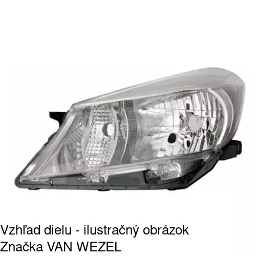 Hlavný reflektor 81B1091E /POLCAR/ - obr. 3