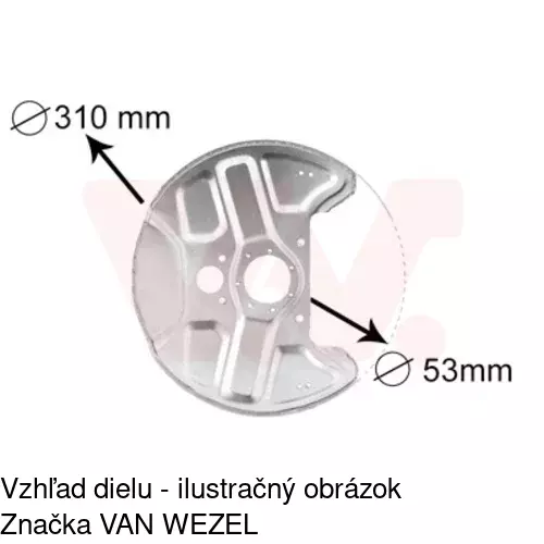 Brzdovy štít 9032OT11 /POLCAR/ - obr. 1