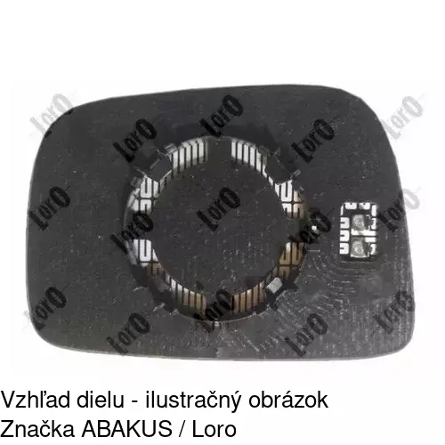 Sklo vonkajšieho zrkadla s držiakom 9065545E /POLCAR/ - obr. 2