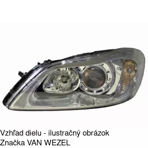 Hlavný reflektor 90C109-U /POLCAR/ - obr. 2