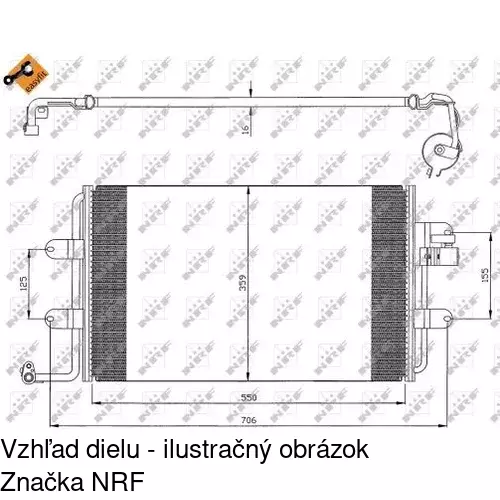 Chladiče klimatizácie 9501K8C1 /POLCAR/ - obr. 2