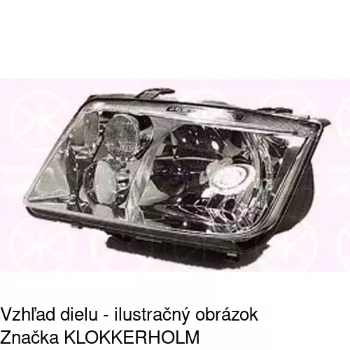 Hlavný reflektor 951210-E /POLCAR/ - obr. 1