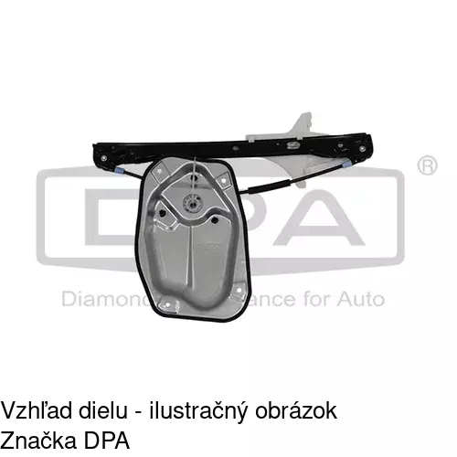 Mechanizmus sťahovania okna elektrický bez motora 9514PSG3 /POLCAR/ - obr. 1
