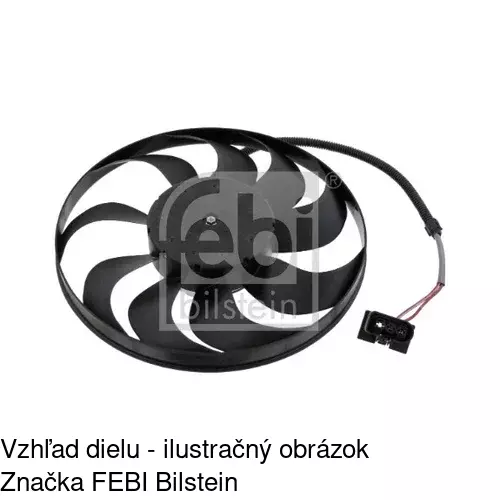 Ventilátor bez krytu / podpery 952523U3 /POLCAR/ - obr. 3