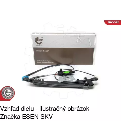 Elektrický mechanizmus okna dverí 9525PSE5A /POLCAR/ - obr. 3