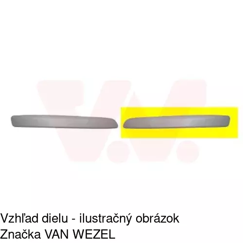 Lišta nárazníka 95270717 /POLCAR/ - obr. 2