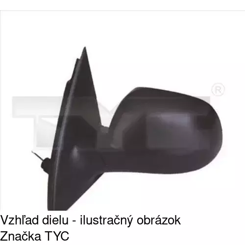Vonkajšie zrkadlo POLCAR 9528511M