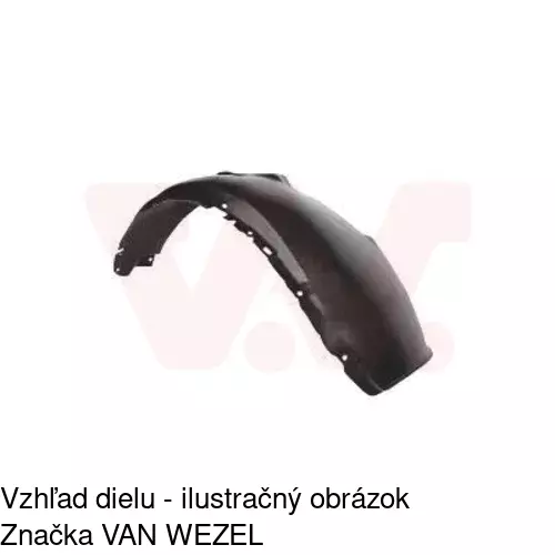 Podblatník (plast) POLCAR 9528FL-1