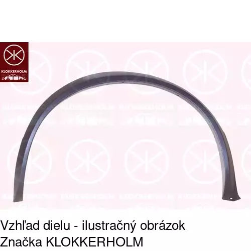 Lišta blatníka 953201-5 /POLCAR/