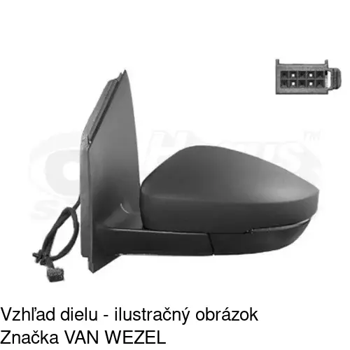 Vonkajšie zrkadlo 9533517M /POLCAR/ - obr. 3
