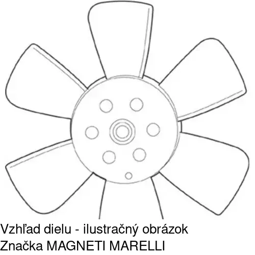 Ventilátor bez krytu / podpery 953423U2 /POLCAR/ - obr. 1