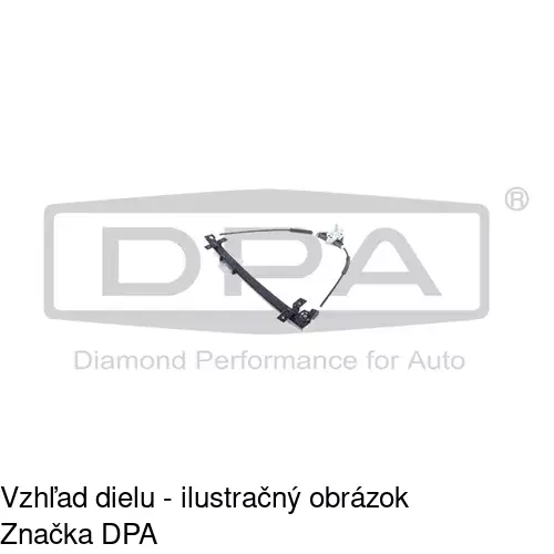 Manuálny mechanizmus okna dverí 9534PSM6 /POLCAR/ - obr. 1