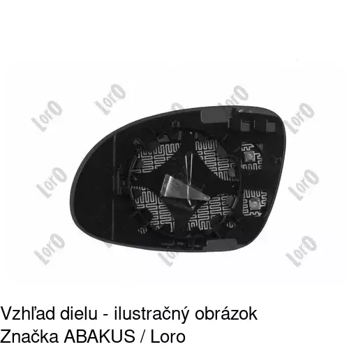 Sklo vonkajšieho zrkadla s držiakom 95415511 /POLCAR/ - obr. 5