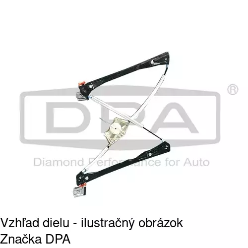 Mechanizmus sťahovania okna elektrický bez motora 9541PSG3 /POLCAR/ - obr. 5