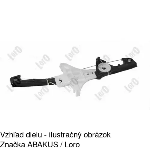 Mechanizmus sťahovania okna elektrický bez motora 9541PSG6 /POLCAR/ - obr. 2