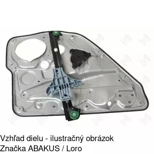 Mechanizmus sťahovania okna elektrický bez motora 9541PSG6 /POLCAR/ - obr. 3