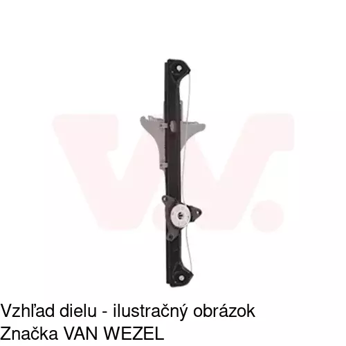 Mechanizmus sťahovania okna elektrický bez motora 9548PSG7 /POLCAR/ - obr. 3
