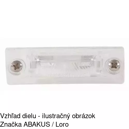 Svetlo na osvetlenie evidenčného čísla 9549955E /POLCAR/ - obr. 1