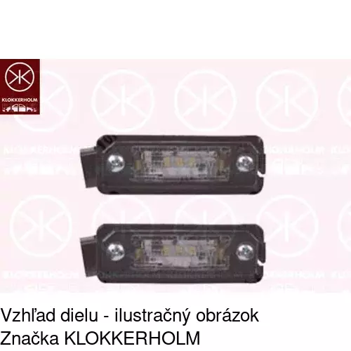 Svetlo na osvetlenie evidenčného čísla 9549959 /POLCAR/ - obr. 1