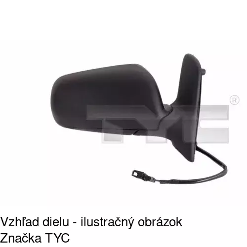 Vonkajšie zrkadlo 955051-M /POLCAR/ - obr. 2