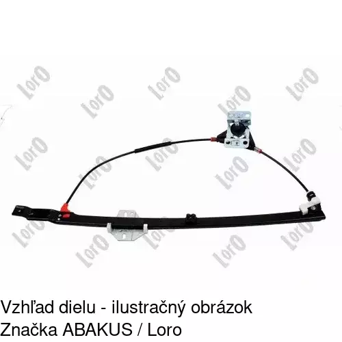 Manuálny mechanizmus okna dverí 9566PSM2 /POLCAR/ - obr. 5