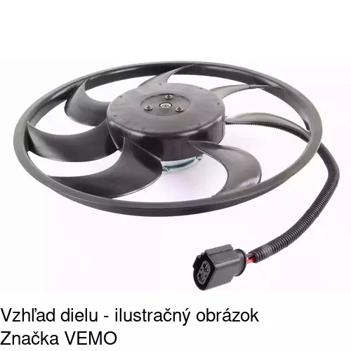 Ventilátor bez krytu / podpery 956823U1 /POLCAR/ - obr. 4