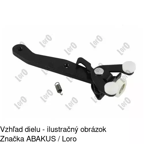 Vozík - kolieska pant posuvných dverí 9568Z-73 /POLCAR/ - obr. 4