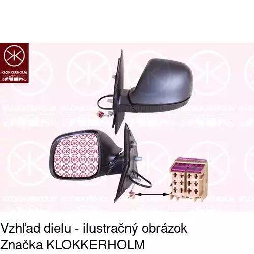 Vonkajšie zrkadlo 9569528M /POLCAR/ - obr. 3