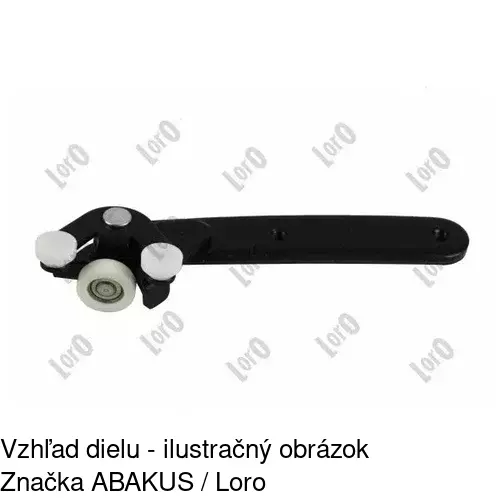 Vozík - kolieska pant posuvných dverí 9575Z-73 /POLCAR/ - obr. 5