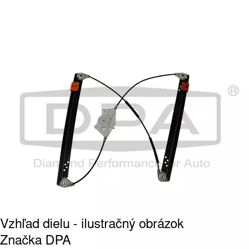 Elektrický mechanizmus okna dverí 9580PSG1 /POLCAR/ - obr. 2