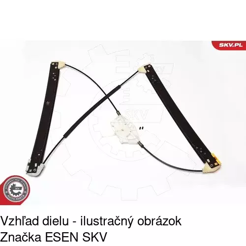 Elektrický mechanizmus okna dverí 9580PSG1 /POLCAR/ - obr. 4