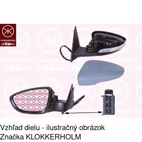 Vonkajšie zrkadlo POLCAR 95C1514M