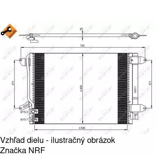 Chladiče klimatizácie 95C1K8C1S /POLCAR/ - obr. 3