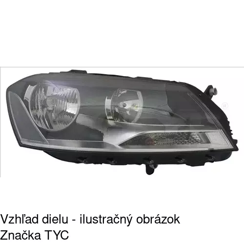 Hlavný reflektor 95D110-V /POLCAR/ - obr. 1