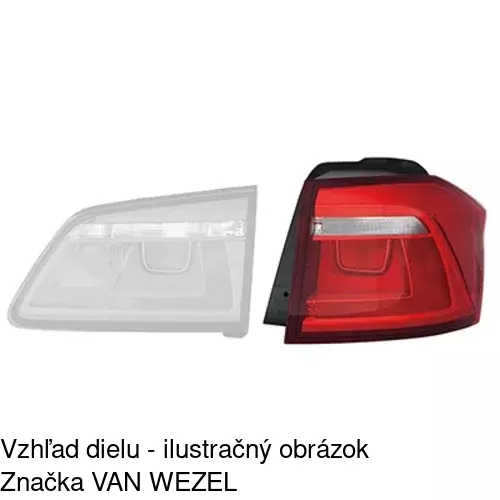 Zadné svetlo 95L188-V /POLCAR/ - obr. 2