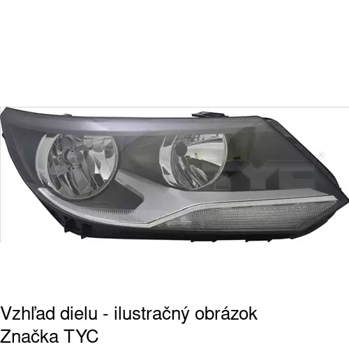 Hlavný reflektor POLCAR 95X109-H