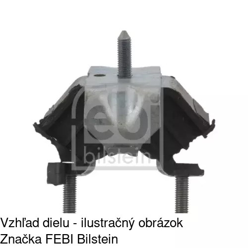 Silentblok motora RE-EM044 /POLCAR/ - obr. 3