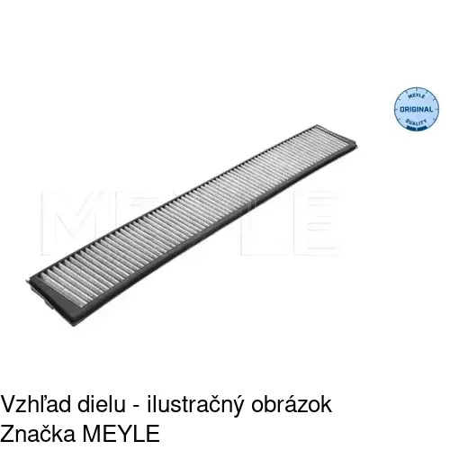 Kabínový filter s uhlíkom S11-1004 /POLCAR/ - obr. 2