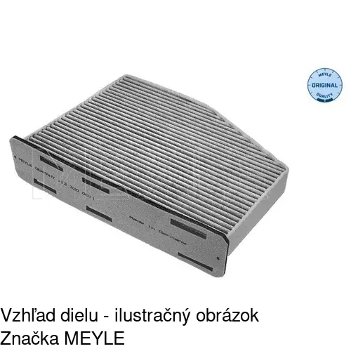 Kabínový filter s uhlíkom POLCAR S11-1015