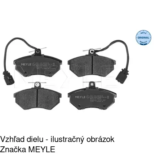 Brzdové dosky POLCAR S70-0027