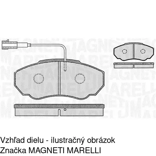 Brzdové dosky S70-0039 /POLCAR/ - obr. 1