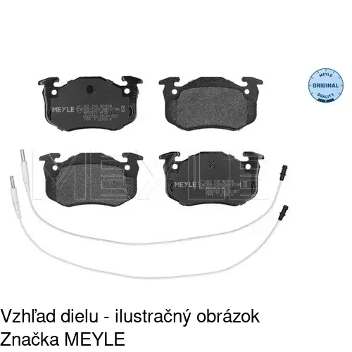 Brzdové dosky S70-0049 /POLCAR/ - obr. 1